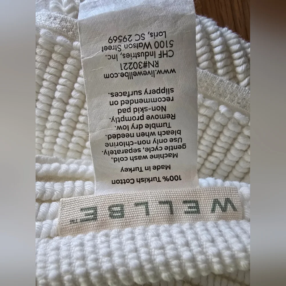 WELLBE Cream Bath Mat
